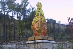 40-Lampada in ceramica ispirata a Gaudì quattro esemplari con colori delle quattro stagioni